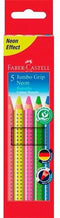 Kleurpotlood faber castell jumbo grip etui 5st - 5 stuks