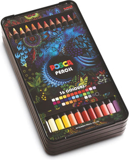 Kleurpotlood posca 36st assorti