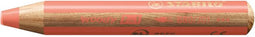 Kleurpotlood stabilo 880 woody 3 in 1 pastel rood | 5 stuks