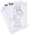 Kleurset BLUEY - Tekenset - Schrijfwarenset - Schoolset - Tekenen En Kleuren - Kleurplaten, Kleurpotloden en Stickers - A4 - Bluey Blauw Hondje
