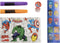 Kleurset - MARVEL - Tekenset - Schrijfwarenset - Schoolset - Tekenen En Kleuren - Marvel Spiderman Hulk Thor - Kleurboek, Stiften, Waxkrijtjes, Stempel en Stickers - 30x30cm