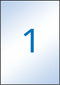 Klevende etiketten Apli Transparant 10 Lakens 210 x 297 mm