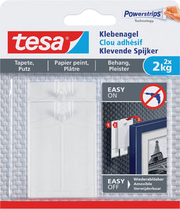 Klevende spijker Tesa behang en pleisterwerk 2kg | 8 stuks