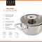 ELLE Gourmet Classique - RVS Kookpan met Deksel - Ø 16 cm - PFAS vrij - Vaatwasserbestendig - Inductie