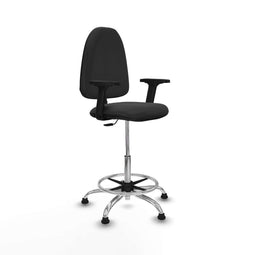 Piqueras y Crespo B2D05RT - Bureaustoel - Hoogteverstelbaar met armleuning - Donker grijs