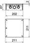 OBO Bettermann 2003130 Verbindingsdoos (l x b) 200 mm x 200 mm 1 stuk(s)