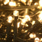 vidaXL - Kunstkerstboom - met - 300 - LED's - kerstballen - en - sneeuw - 210 - cm