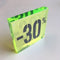 Klika - Acryl kortingsblok -30% fluor groen