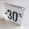 Klika - Acryl kortingsblok -30% mat transparant