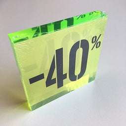 Klika - Acryl kortingsblok -40% fluor groen
