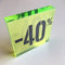 Klika - Acryl kortingsblok -40% fluor groen