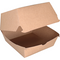 Klika - Bak | Karton | hamburgerbox | 120x120x100mm | bruin | 100 stuks