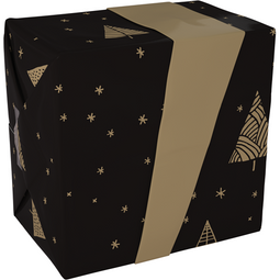 Klika - Cadeaupapier | 50cm | 200m | 80gr/m² | Under The s | zwart/goud