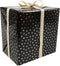 Klika - Cadeaupapier | 50cm | 200m | Party Dots | zwart/goud