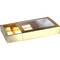 Klika - Chocoladeletterdoos | GK1 | karton + PET | 129x89x24mm | Sinterklaas | goud | 50 stuks