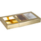 Klika - Chocoladeletterdoos | GK4 | karton + PET | 149x109x31mm | Sinterklaas | goud | 50 stuks