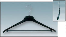 Klika - Combihanger 45 cm zwart met broeklat