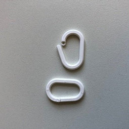 Klika - Displayring wit ovaal 20mm 100 stuks - 12 stuks