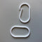Klika - Displayring wit ovaal 50mm 100 stuks - 10 stuks