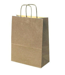 Klika - Draagtas papier - bruin - afm 32x12x41cm