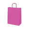 Klika - Draagtas papier - fuchsia -afm 18x8x24cm - 5 stuks