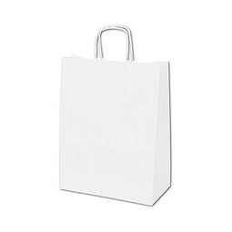 Klika - Draagtas papier - wit - afm 32x12x41cm