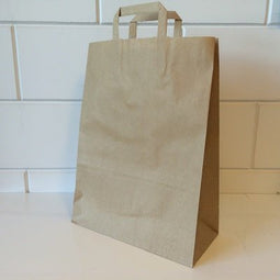 Klika - Draagtassen bruin kraft 32/15x43 250st
