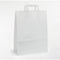 Klika - Draagtassen wit kraft 22/10x38 250st - 2 stuks