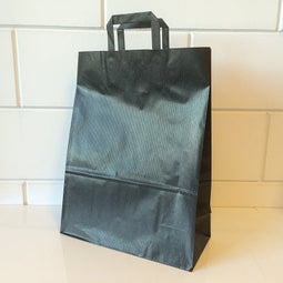 Klika - Draagtassen zwart kraft 32/15x43cm 250st