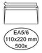 Klika - Envelop hermes bank ea5/6 110x220mm zelfklevend wit 500 stuks