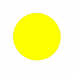Klika - Etiket 25 mm rond fluor geel 1000 rol - 30 stuks