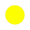 Klika - Etiket 25 mm rond fluor geel 1000 rol