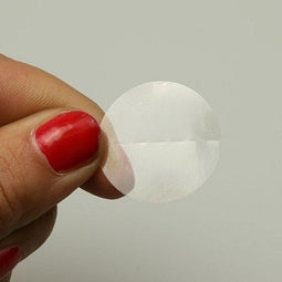 Klika - Etiket 25 mm rond transp perf 2000 stuks - 6 stuks