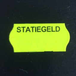 Klika - Etiket 2612 fluor geel perm STATIEGELD