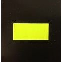 Klika - Etiket 2612 rechthoek fluor geel perm - 2 stuks