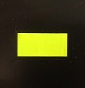 Klika - Etiket 2612 rechthoek fluor geel perm