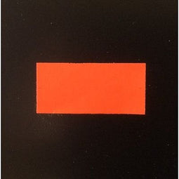 Klika - Etiket 2612 rechthoek fluor rood perm - 2 stuks