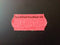 Klika - Etiket 2612 rood perm 2slit Tenminste ho