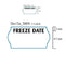 Klika - Etiket 2612 wit diepvries FREEZE DATE - 3 stuks