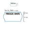 Klika - Etiket 2612 wit diepvries FREEZE DATE