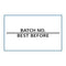 Klika - Etiket 2616 wit per BATCH NO BEST BEFORE - 3 stuks