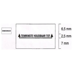 Klika - Etiket 2616 wit perm rechthk Tenminste h - 3 stuks