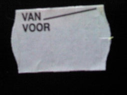 Klika - Etiket 2616 wit semi per Van Voor 39.600