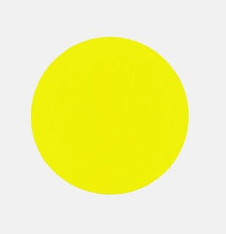 Klika - Etiket 35 mm rond fluor geel 1000 rol