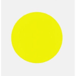 Klika - Etiket 35 mm rond fluor geel 1000 rol