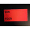 Klika - Etiket 3719 fl.rood perm. VAN VOOR 25rl - 2 stuks