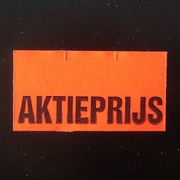 Klika - Etiket 3719 fluor rood afn AKTIEPRIJS on - 2 stuks