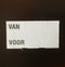 Klika - Etiket 3719 wit afnm.br VAN VOOR / 25rl