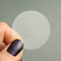 Klika - Etiket 40 mm rond transp perf 2500 stuks - 3 stuks