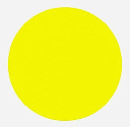 Klika - Etiket 65 mm rond fluor geel 1000 rol